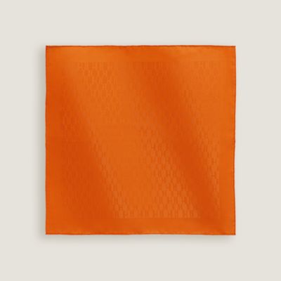 HERMES エルメス　 ポケットチーフ バンダナ オレンジ HERMES（エルメス）バンダナ・スカーフ オレンジ サイズ:90 レディース